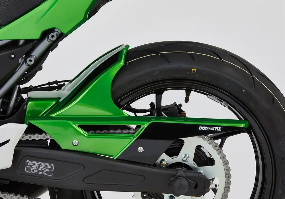 BODYSTYLE Sportsline Hinterradabdeckung ABS Kunststoff silber für KAWASAKI Z650 Beliebt