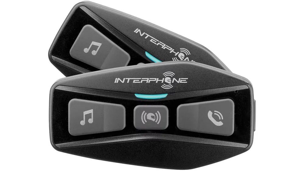 INTERPHONE Helmkommunikationssystem Double-Kit, inkl. Zubehör Neue Kollektion