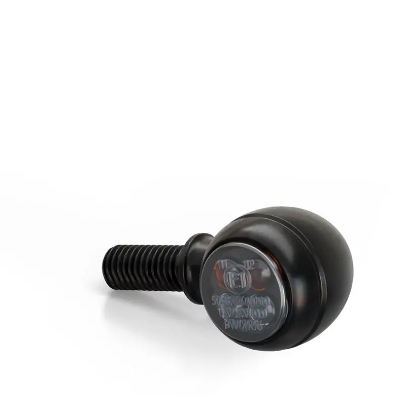Neu Im Sortiment HIGHSIDER smart Circula-S LED Blinker Gehäuse Schwarz / Linse Rauchgrau (Paar), Vorn & Hinten