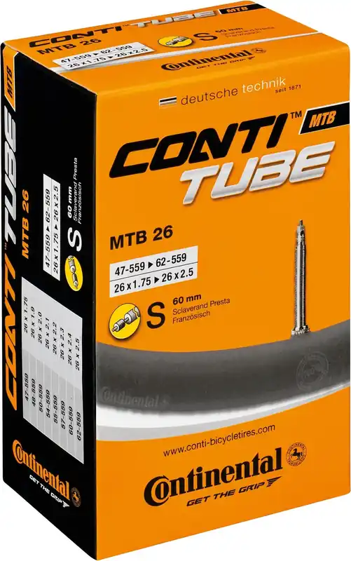 Continental Schlauch MTB 26 Zoll Sclaverandventil 60 mm Meistverkauft