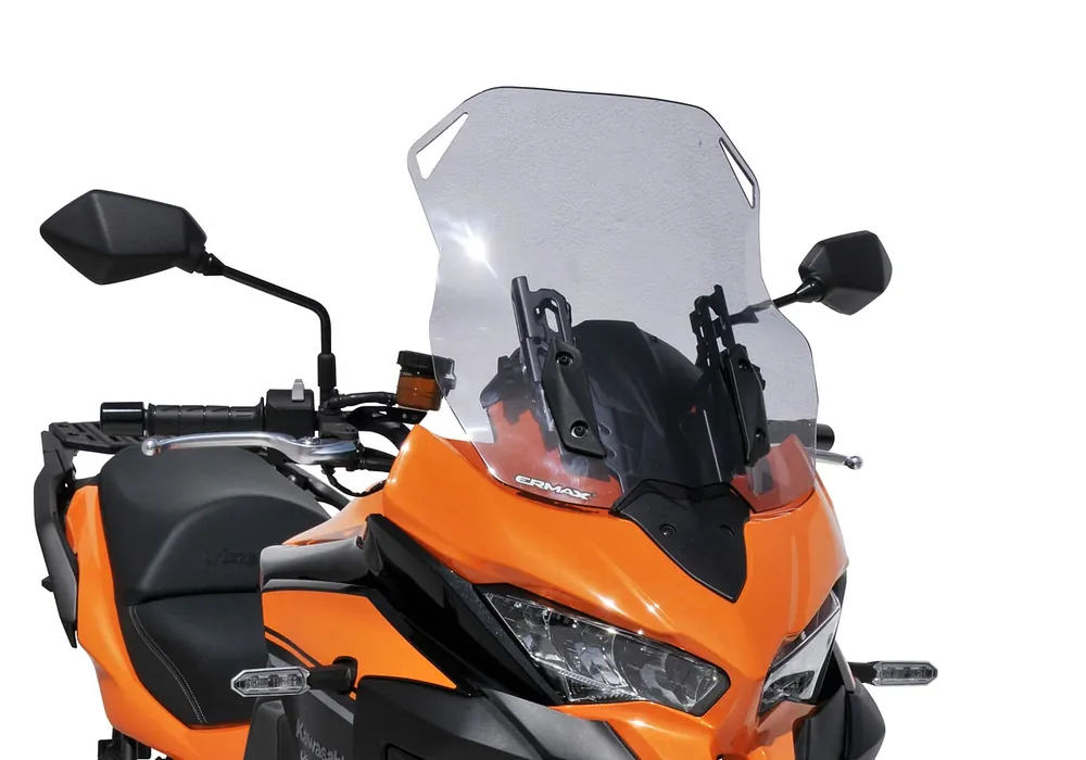 ERMAX Windschutzscheibe Acrylic durchsichtig Grau getönt für KAWASAKI Versys 1000; Versys 1100 / SE Neu Im Sortiment