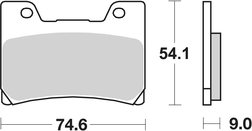 SBS Bremsbelag 645DCC Road Racing Classic Dual Carbon Top-Seller