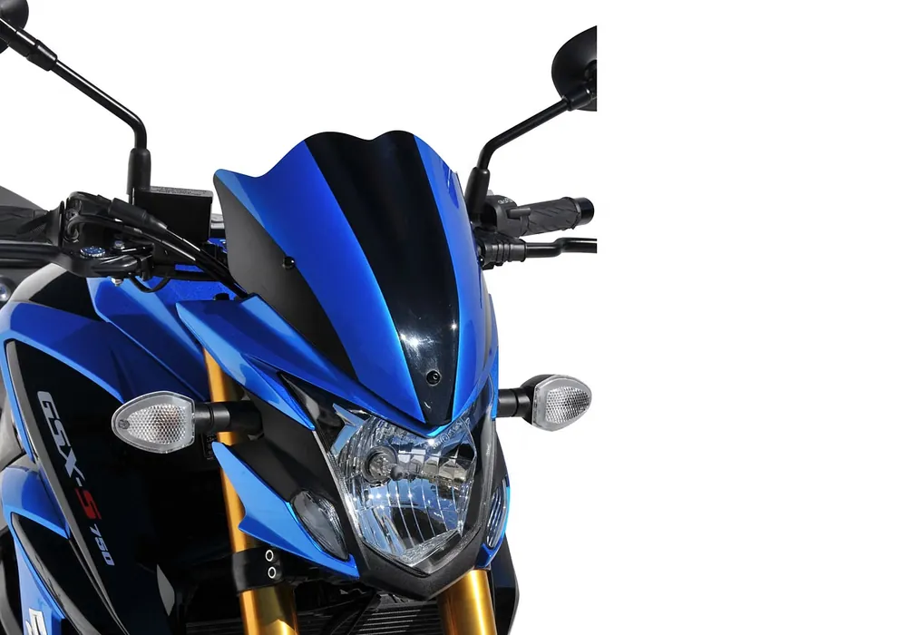 Heißes Angebot BODYSTYLE Sportsline Scheinwerferverkleidung ABS Kunststoff schwarz/weiß für SUZUKI GSX-S 750