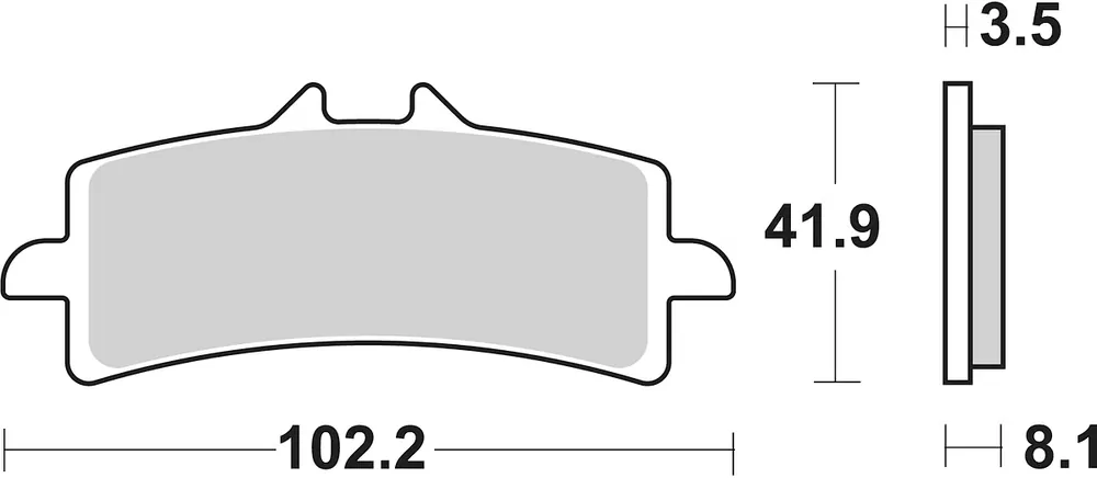 SBS Bremsbelag 841HS Street Sinter Must-Have