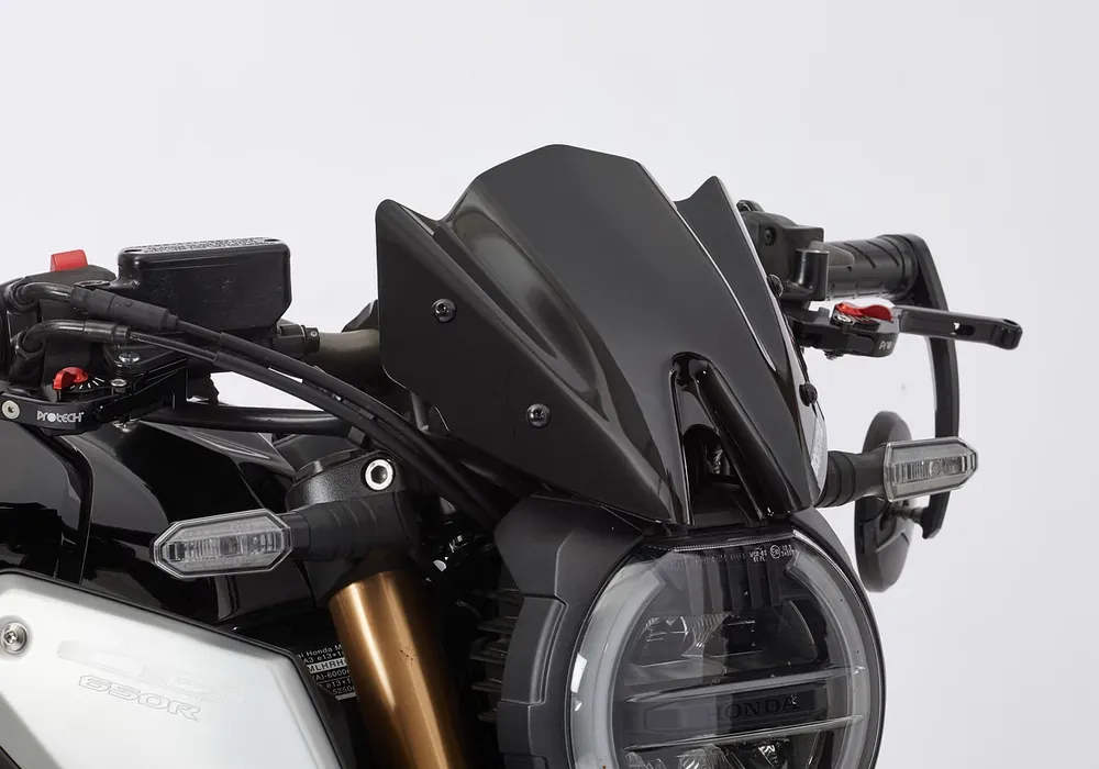 BODYSTYLE Sportsline Scheinwerferverkleidung ABS Kunststoff silber für HONDA CB650R Neu