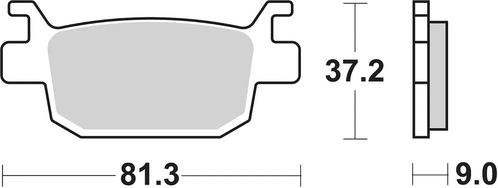 SBS Bremsbelag 832LS Street Sinter Heißes Angebot