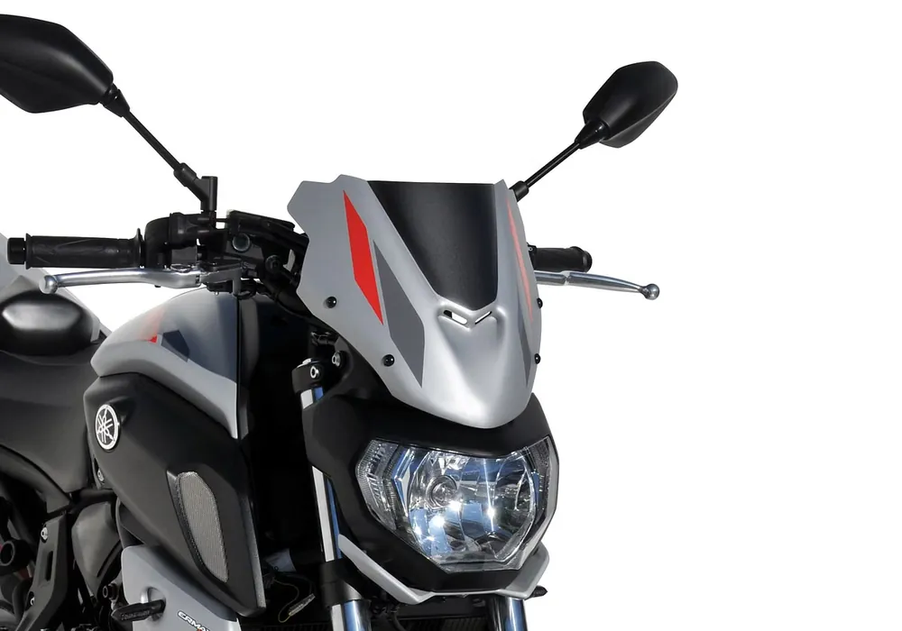 Schnäppchen BODYSTYLE Sportsline Scheinwerferverkleidung ABS Kunststoff grau/gelb für YAMAHA MT-07