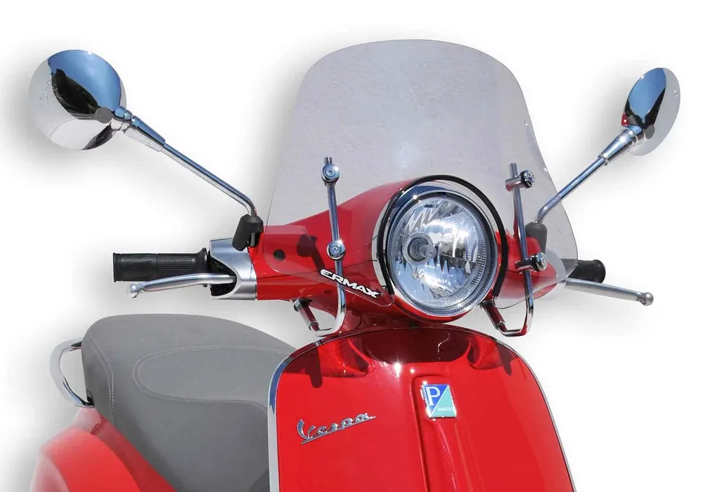 Direkt Vom Hersteller ERMAX Scooterscheibe Mini Sportivo Acrylic Klar für VESPA Primavera 125; Primavera 150; Primavera 50
