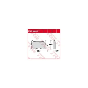 TRW Bremsbelag MCB 888 mit Zulassung Knallerangebot