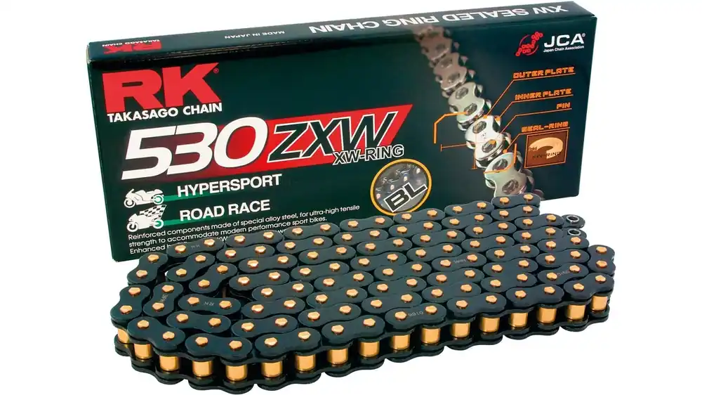 Markenprodukt RK Kette BL530ZXW Black Scale 112 Glieder