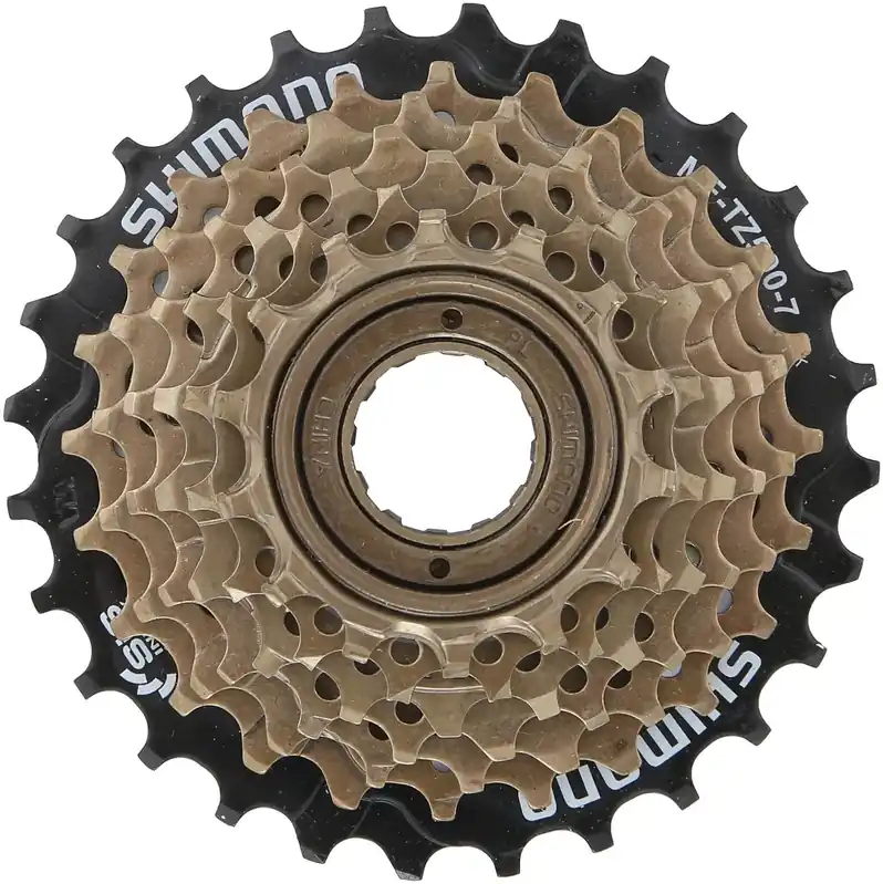 Mega-Angebot Shimano Schraubzahnkranz TZ500 14-34 Zähne schwarz/gold