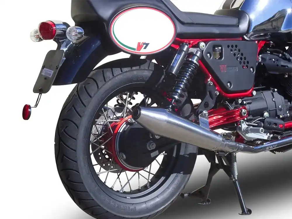 GPR Endschalldämpfer Moto Guzzi V7 (I - II) Racer 2010/16 Pair EC-Approv. slip-on exhaust cataliz Begrenztes Angebot