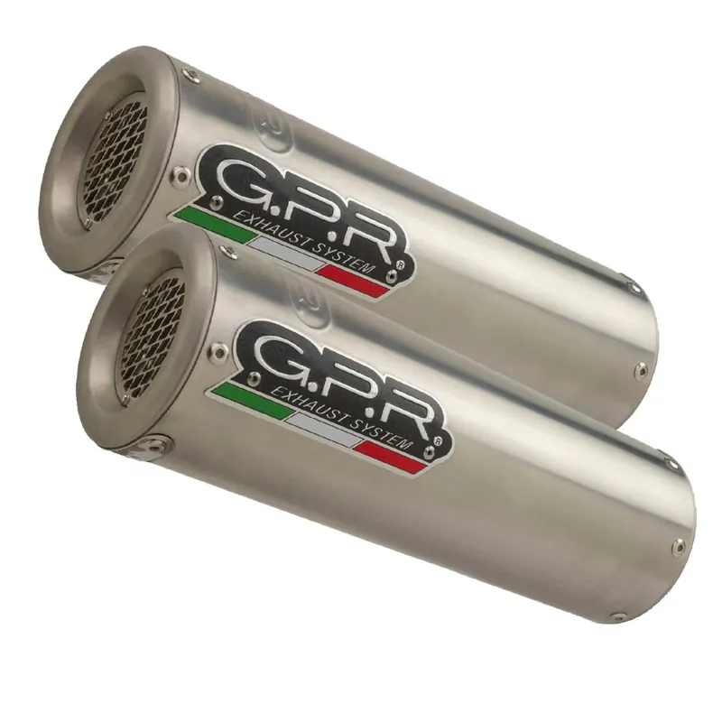 Garantierte Lieferung GPR Endschalldämpfer Triumph Speed Triple 1050 2011/15 e3 Pair EC-Approv. slip-on exhaust M3 Inox