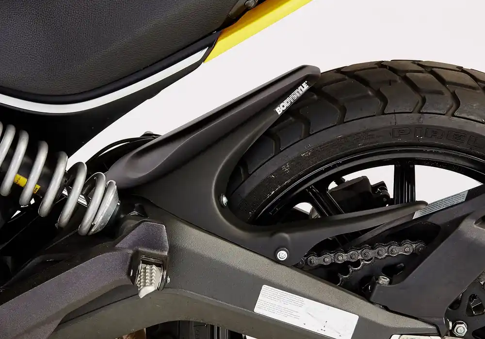 BODYSTYLE Sportsline Hinterradabdeckung ABS schwarz für Ducati Scrambler 800 Modelle Solange Der Vorrat Reicht