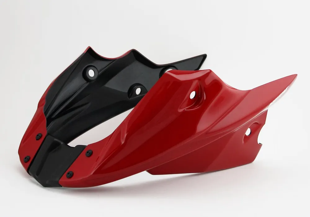 BODYSTYLE Sportsline Bugspoiler ABS Kunststoff rot für HONDA CB500 Hornet, CB500F, CB500X, NX500 Must-Have