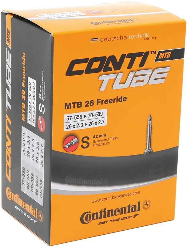 Continental MTB Schlauch 26 Zoll schwarz Freeride Neue Ware
