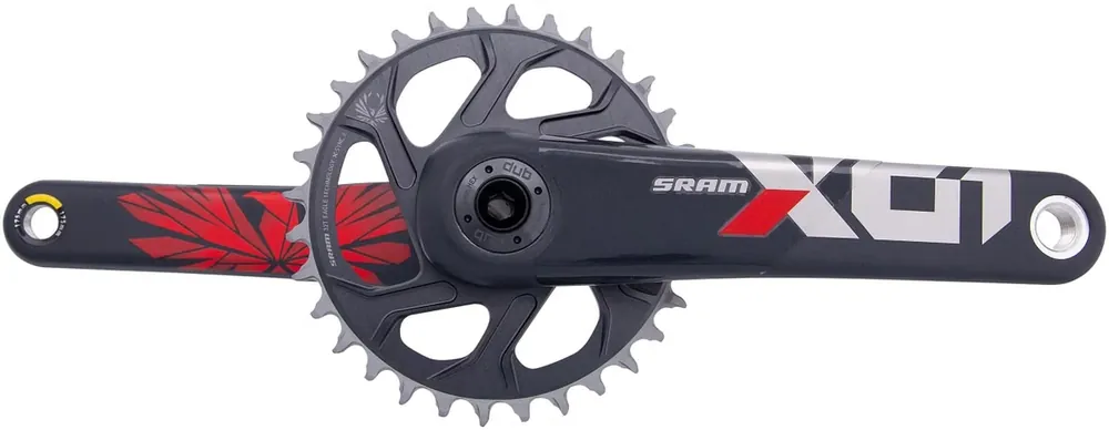 Schneller Versand SRAM Kettenradgarnitur X01 Eagle 32 Zähne Boost schwarz,rot