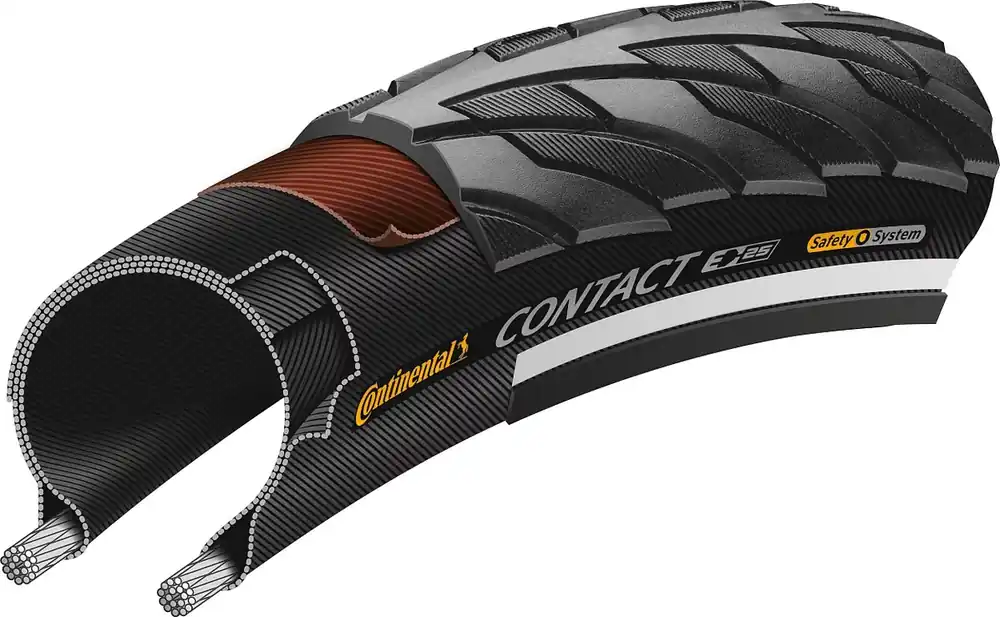 Schnäppchen Continental Contact Reifen 26 × 1,75" schwarz