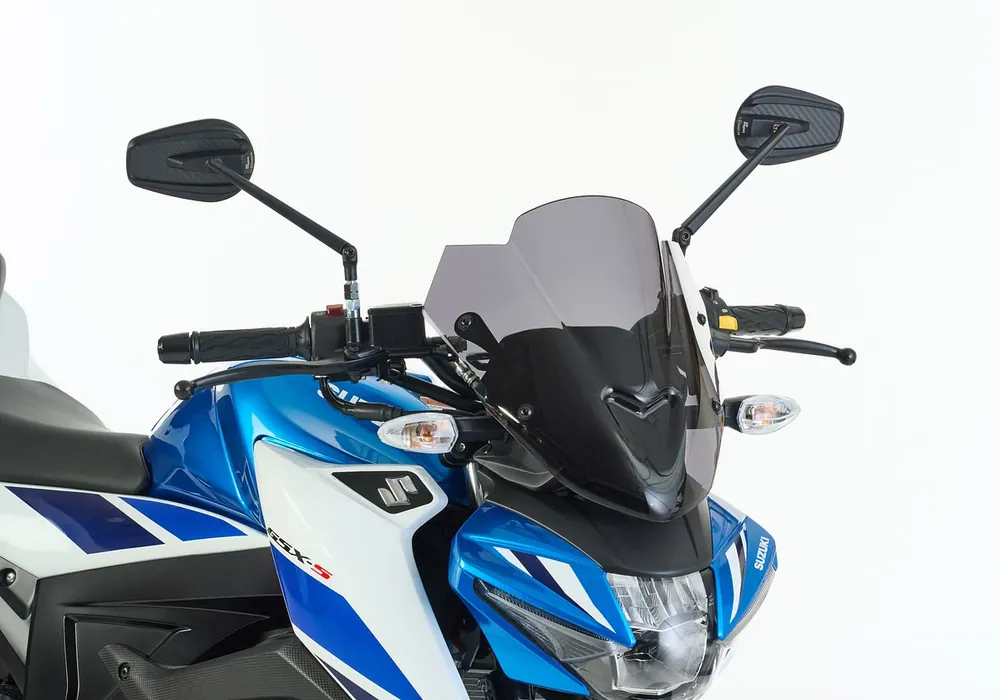 Direktkauf ERMAX Naked-Bike-Scheibe Acrylic durchsichtig Schwarz getönt für SUZUKI GSX-S 125