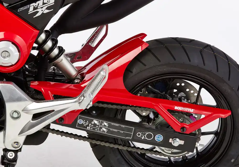 BODYSTYLE Sportsline Hinterradabdeckung ABS Kunststoff gelb für HONDA MSX125 Garantierte Lieferung