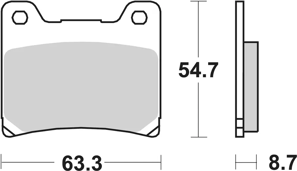 SBS Bremsbelag 555HF Street Ceramic Bestseller
