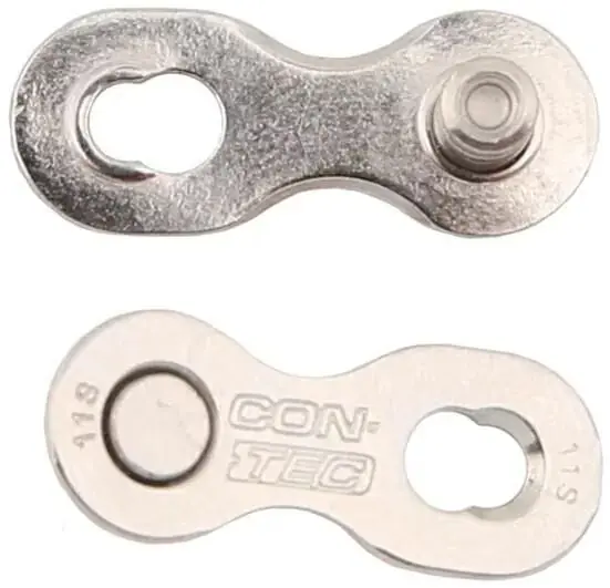 Heißes Angebot CONTEC Verschlussglied Connector für 12-fach Ketten silber