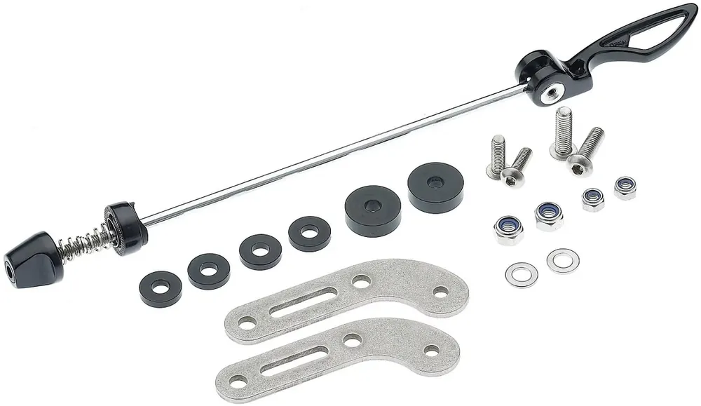 Tubus Schnellspannadapter schwarz/silber Neuheit