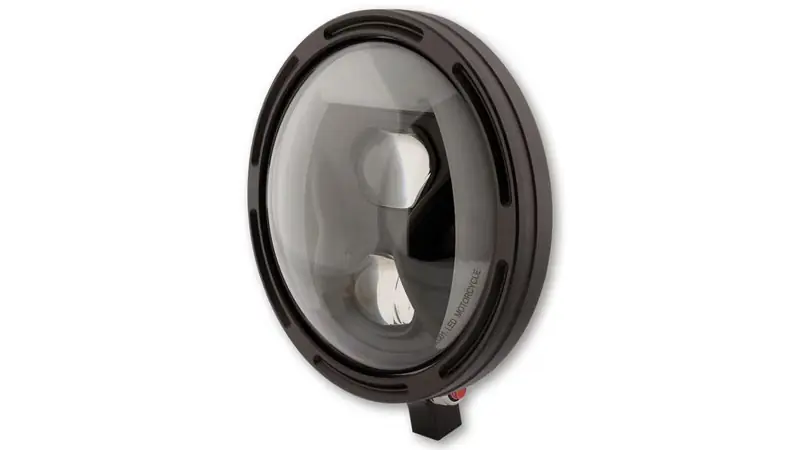 Preisknaller HIGHSIDER pro 7 Zoll Scheinwerfer Frame-R1 Typ 8 LED Schwarz Untere Befestigung
