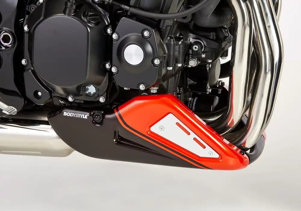 BODYSTYLE Sportsline Bugspoiler ABS Kunststoff grau/grün für KAWASAKI Z900 RS Letzte Chance