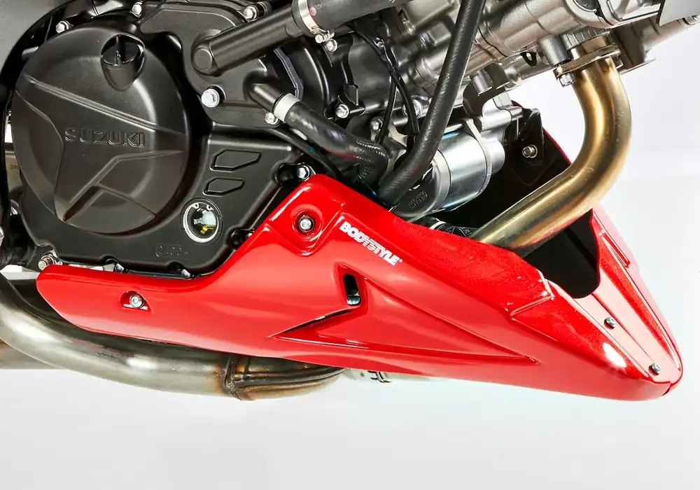 Neue Ware BODYSTYLE Sportsline Bugspoiler ABS Kunststoff blau für SUZUKI SV 650
