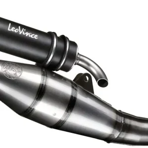 Knallerangebot LeoVince Komplettanlage Aluminium Schwarz MBK NITRO / für YAMAHA AEROX 50/KAT (flüssigkeitsgekühlt)/R/R NAKED