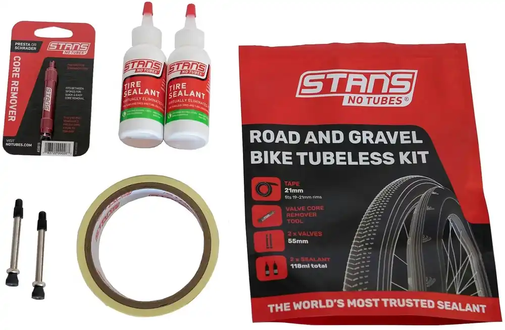 Abverkauf Stan‘s NoTubes Tubeless-Kit Road & Gravel 21 mm beige