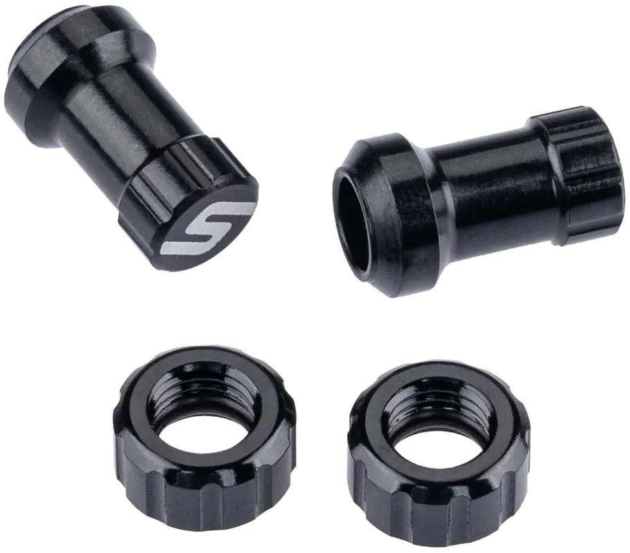 Stan‘s NoTubes Ventilkappe Tubeless Valve Color Kit schwarz Sonderaktion