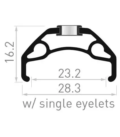 Versand Am Gleichen Tag CONTEC Felge Exit 27,5 Zoll 32 Loch schwarz außen 571 mm ERD (inkl. Speichenlöcher gemesse