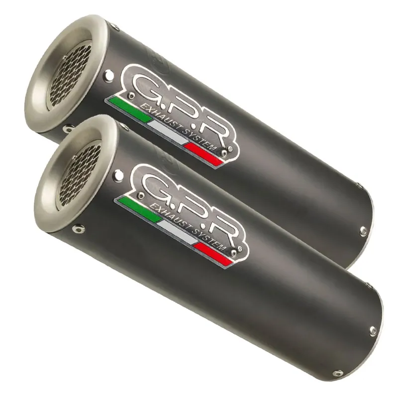 Geprüft GPR Endschalldämpfer Kawasaki Z 1000 Sx 2017/19 e4 Pair EC-Approv. slip-on exhaust M3 Black Titan