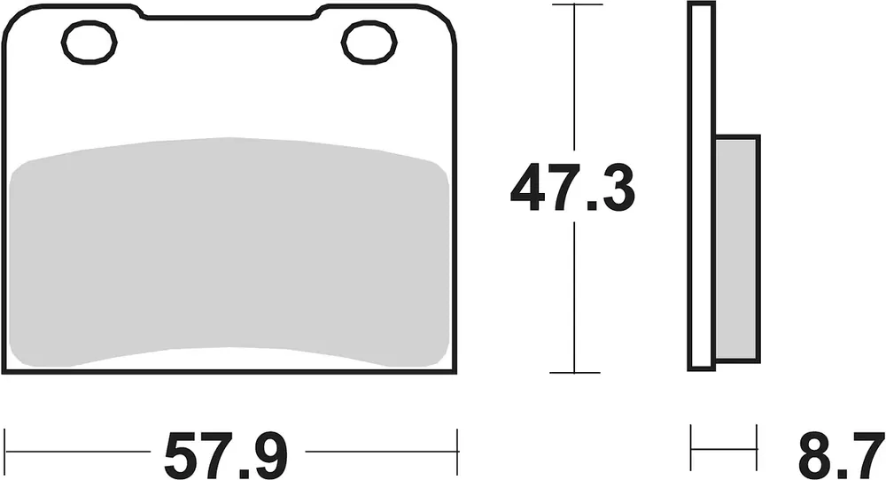 Markenware SBS Bremsbelag 578HF Street Ceramic
