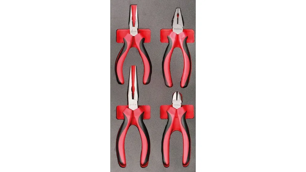 Bikeservice Moduleinlage Zange Flachrund-, Kombizange und Seitenschneider, 4-teilig Echt