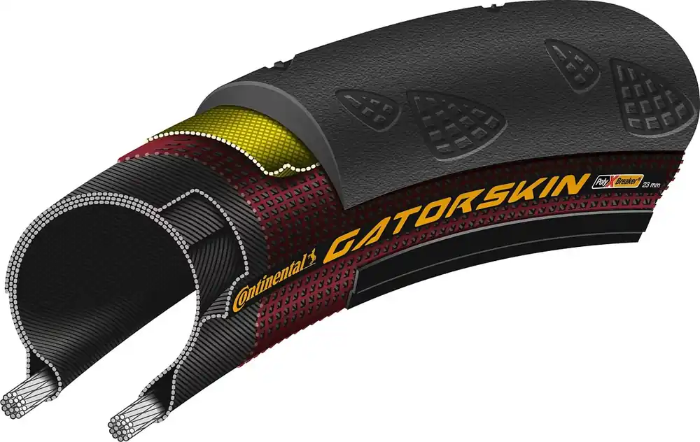 Continental Gatorskin Reifen 28 × 23C schwarz faltbar Preis Gesenkt
