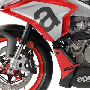 Zertifiziert BODYSTYLE Kotflügelverlängerung vorne ABS Kunststoff schwarz-matt für APRILIA RS 660 / Factory, RSV4 / Factory, Tuono 660 / Factory, Tuono V4 / Factory
