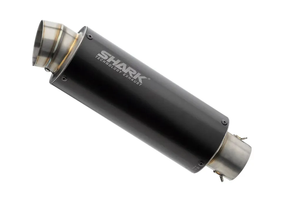Shark Performance KOMPLETTANLAGE Aluminium eloxiert schwarz SRC 4 für KAWASAKI Ninja 650,Z650,Z650 RS EURO5 Heißes Angebot