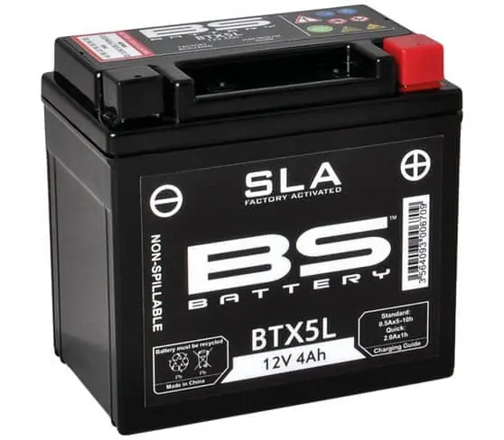 Highlight Baotian BT49QT-9F3 Batterie Akku Starterbatterie 50ccm 4Takt 50cc 4T Roller-Batterie Rollerbatterie Akkumulator