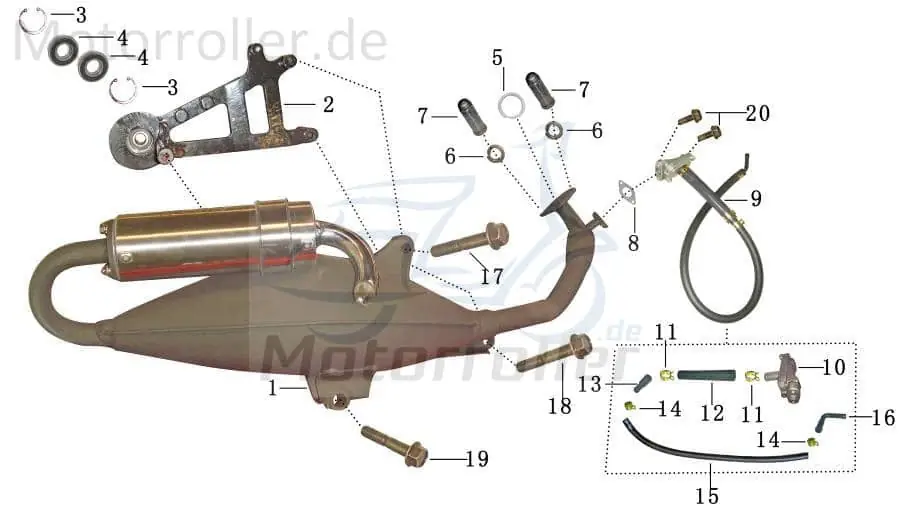 Auspuffdichtung YYB950QT-2-01005 Expressversand