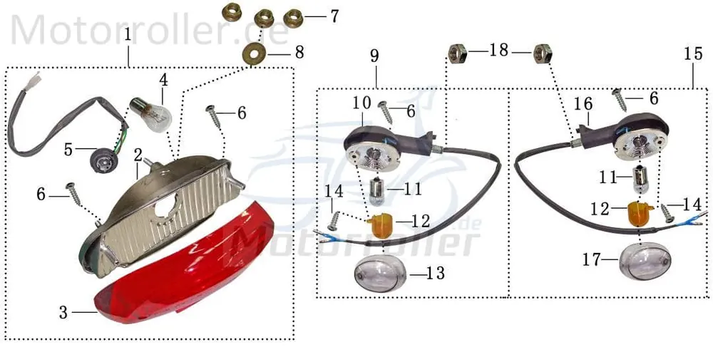 Kabelbaum (Rücklicht) YYB950QT-2-24003 Direkt Vom Hersteller