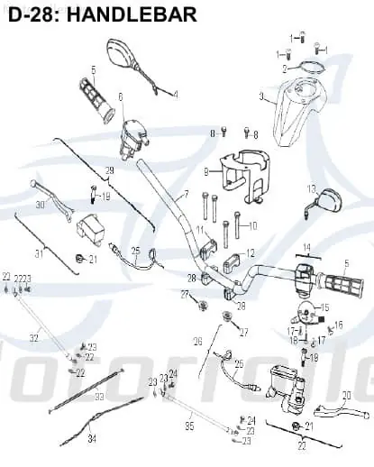 Aeon Cobra 320 Rückspiegel links 320ccm 4Takt K88120-201-000 Seitenspiegel Rück-Spiegel Quad ATV UTV Ersatzteil Service Inpektion Neue Kollektion