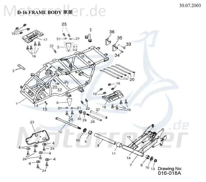 Jetzt Bestellen Aeon Overland 180 Schraube Quad 180ccm 4Takt 92000-08016-K Bundschraube Maschinenschraube Flanschschraube Flansch-Schraube ATV UTV