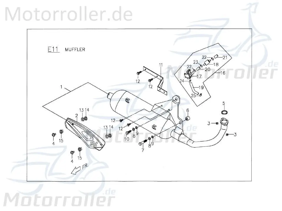 Sichere Zahlung Auspuff kompl. EURO 2 MIT FRISCHLUFTSYSTEM P2281000600E