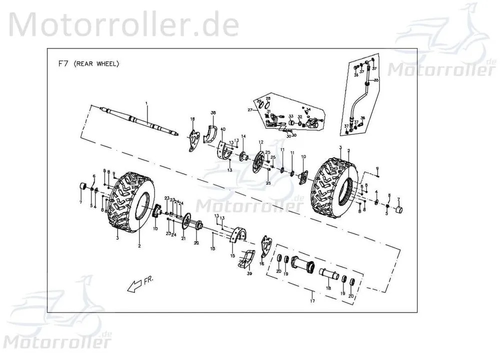 Bremsschlauch X24036010002 von PGO Preiswert