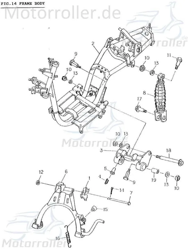 Meistverkauft Adly Bolzen Motorlager Scoody 50 2 Stehbolzen 50ccm 2Takt Gewindebolzen Zapfen Gewindestift Arretierbolzen Stiftschraube Gewinde-Stift