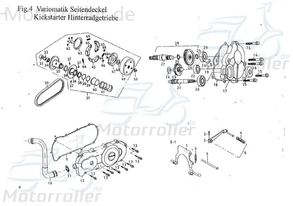 Sonderangebot PGO Stift Führungsrolle Star 50 Bolzen Passstift 50ccm 2Takt Nietstift Pass-Stift PGO 50ccm-2Takt Scooter Star 50 2 Ersatzteil Service