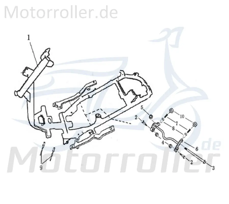 Zertifiziert Jonway Galactica 2.0 RC 50 Schraube 50ccm 2Takt 706152 M12x285mm Bundschraube Maschinenschraube Flanschschraube Flansch-Schraube